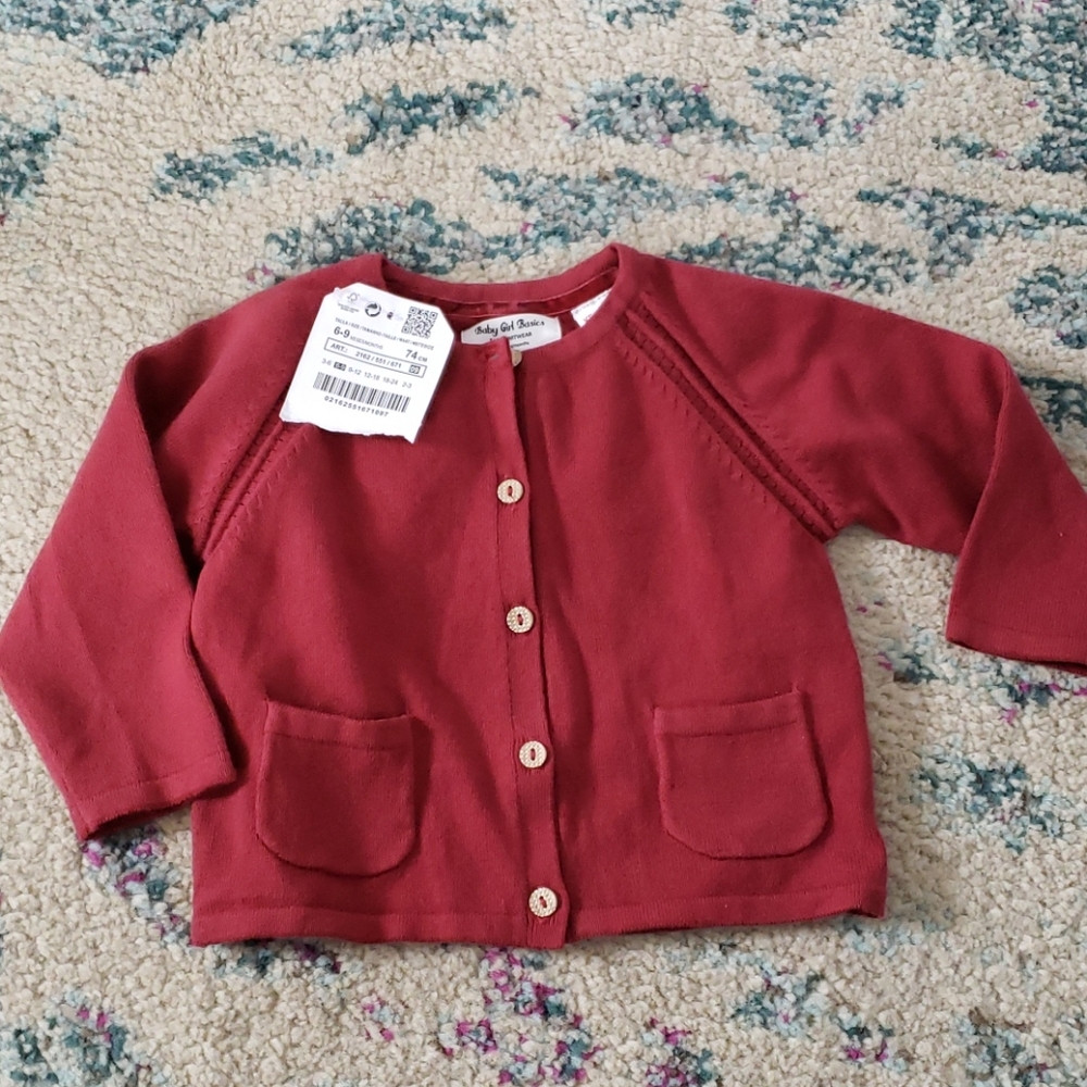 6-9 month zara cardigan
